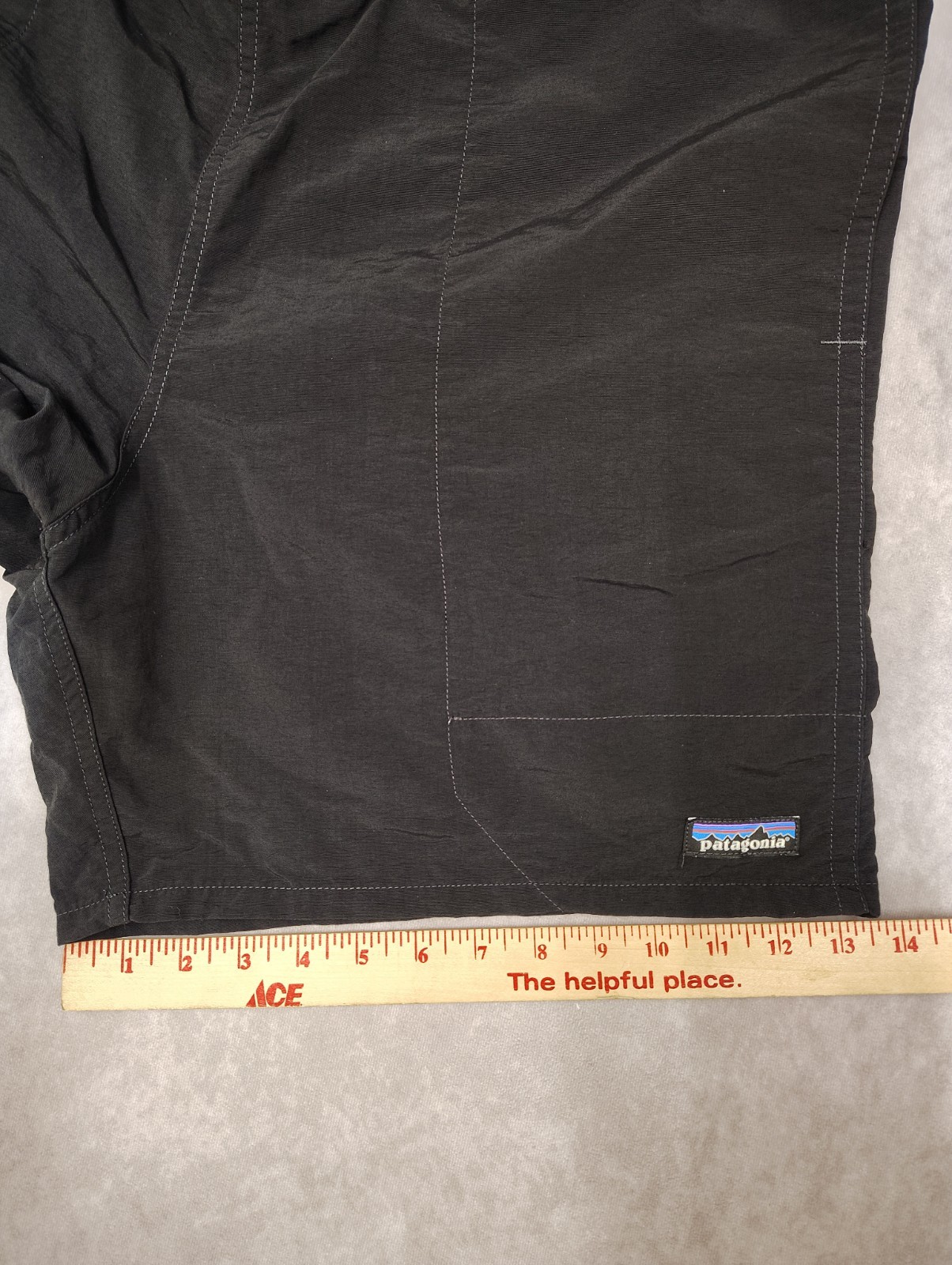 Patagonia Baggies Shorts Mens L 42 Black Lined Hybrid Swim Beach Trail 6 Inseam