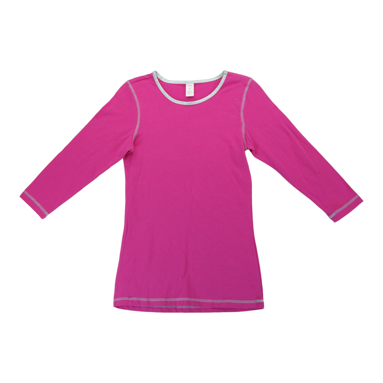 NWT Candie’s Hot Pink Women’s Long Sleeve Size Medium 95% Cotton 5% Spandex