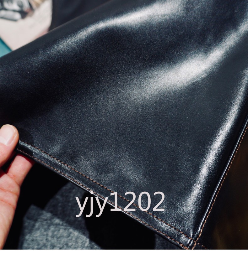 Vegetable Tanned Teacore Horsehide Men’s Retro Short Crew Neck Vest
