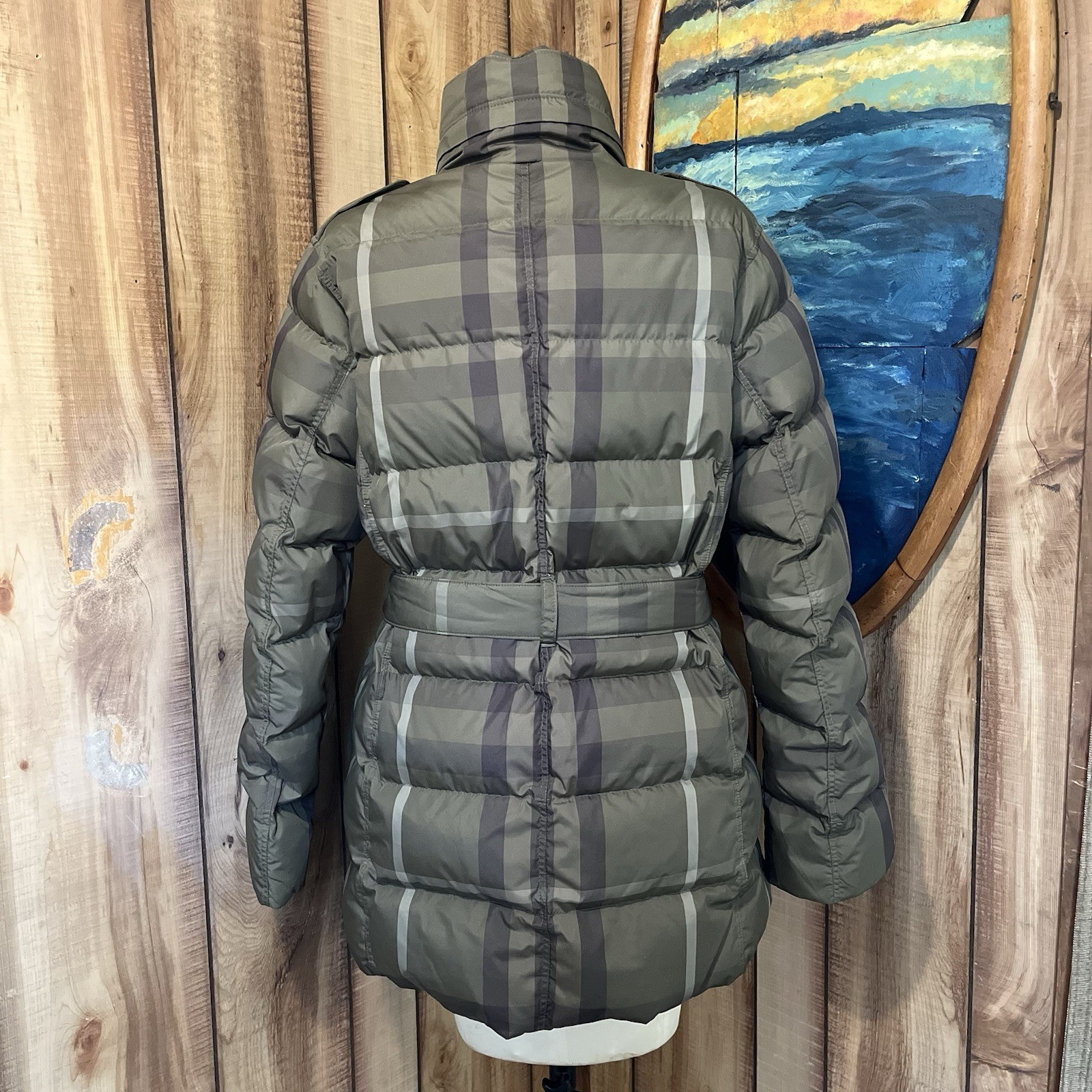 💋 Burberry Brit Puffer sz M, pit to pit 19.5”, sleeve 25”, 30”L 100% goose down