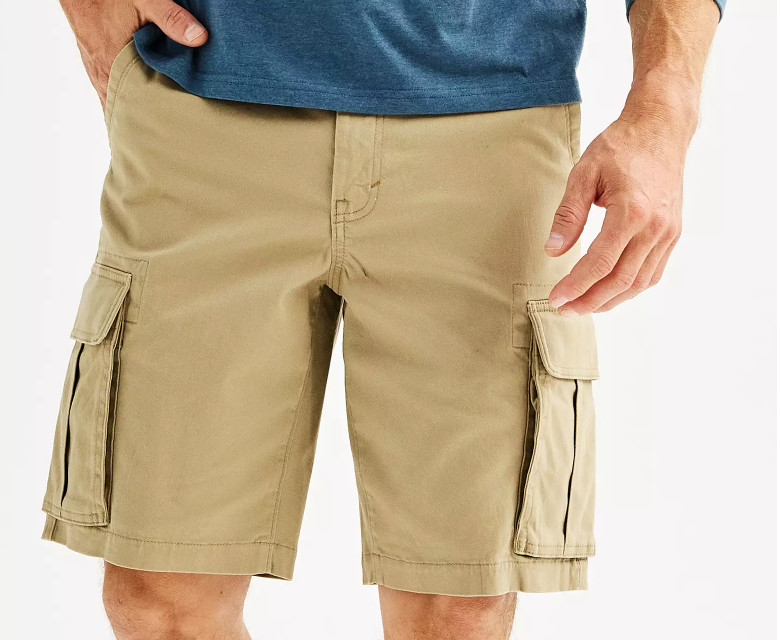 SONOMA Mens (10” Ins) Flexwear Everyday CARGO SHORTS Szs 28-42 (Many Colors) NWT