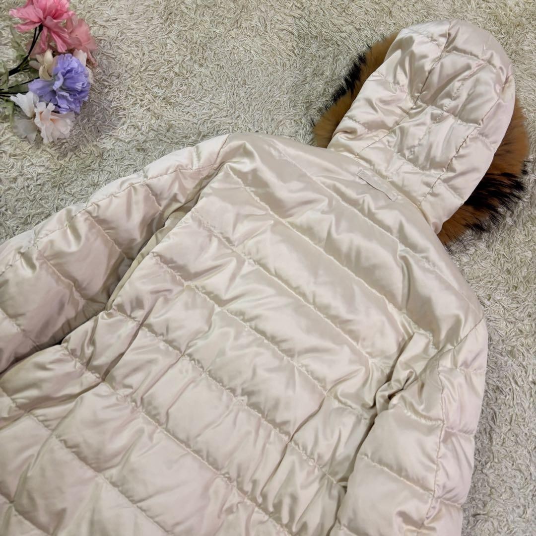 Max Mara 4-way reversible down coat for women, beige, size M.