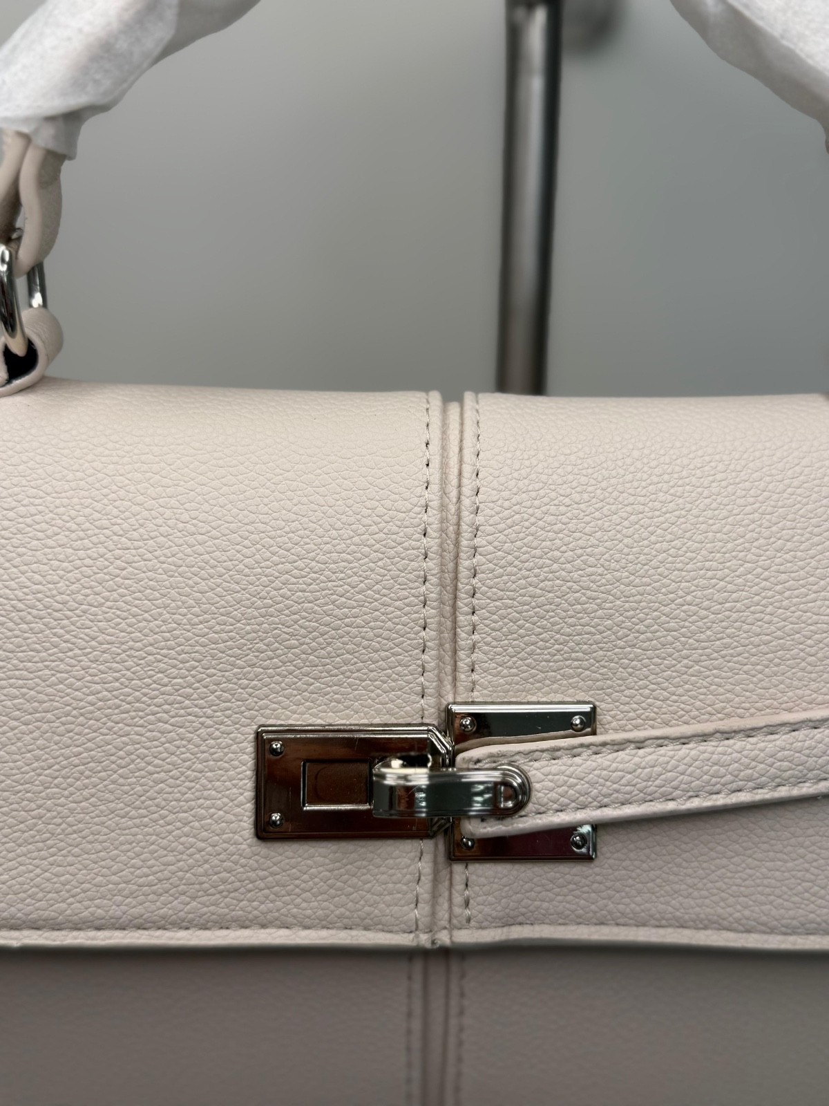 Structured Top Handle Bag, Women Elegant Satchel Purse, Mini Handbag with Strap