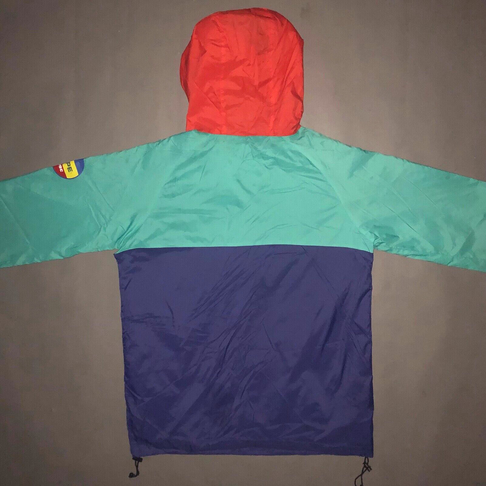 Vintage 90s DOPE SPORT WINDBREAKER JACKET Color Block Rap Hip Hop Skate 1990s M