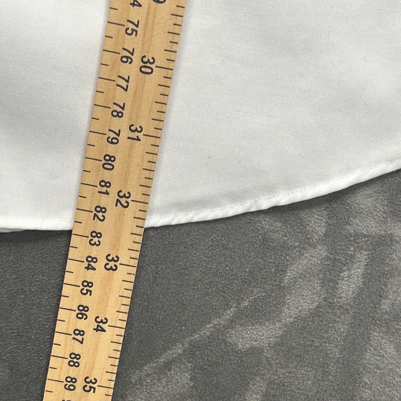 Lauren Ralph Lauren Dress Shirt Mens 17.5 36/37 White Stretch Fabric Tall Fit