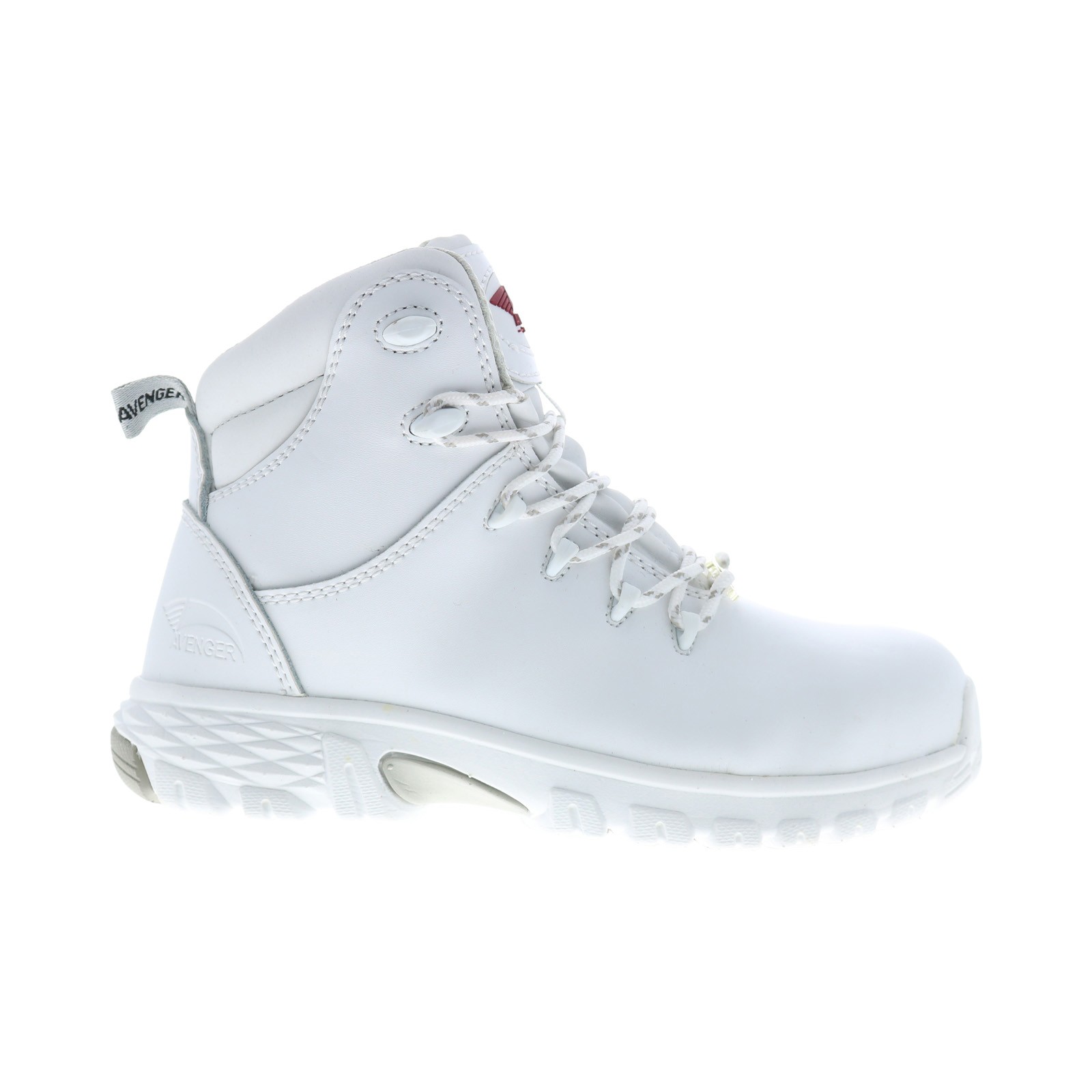 Avenger Flight Alloy Toe SD10 A7473 Womens White Wide Work & Safety Boots