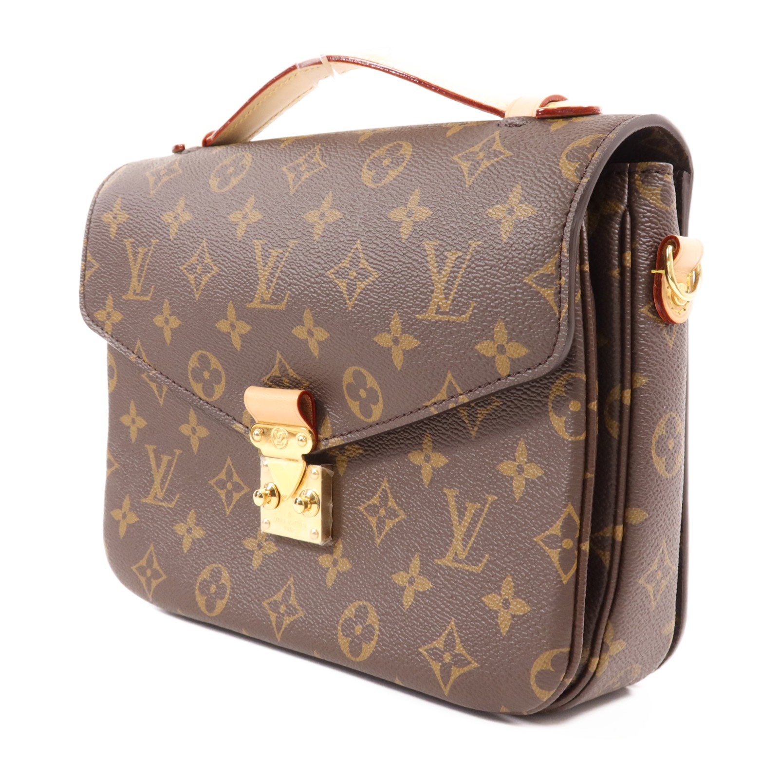 LOUIS VUITTON LV GHW Pochette Metis MM 2 Way Bag M44875 Monogram Brown