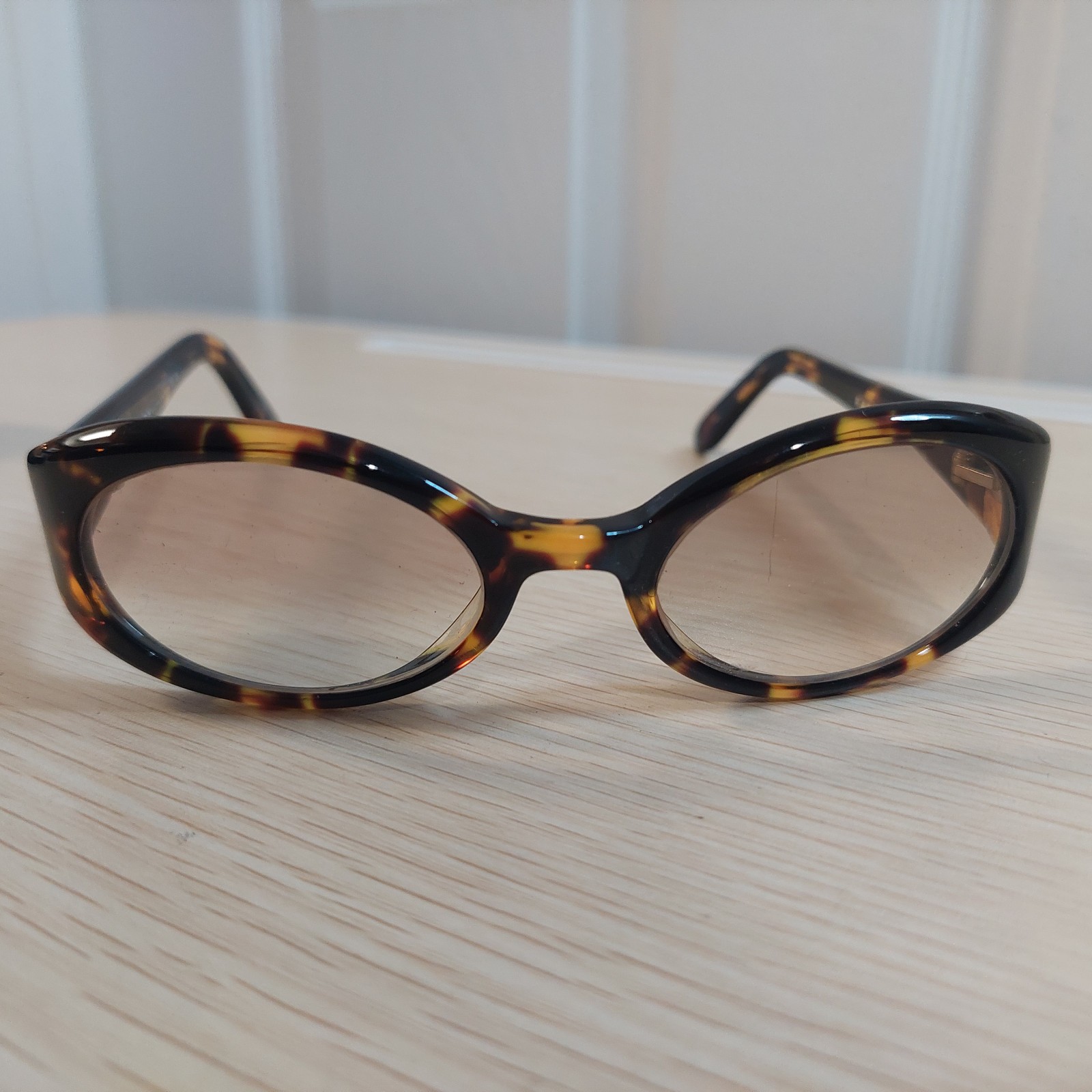 Vintage Ralph Lauren 941/S Tortoise Oval Sunglasses 90s Y2K Brown Lens 48-19mm
