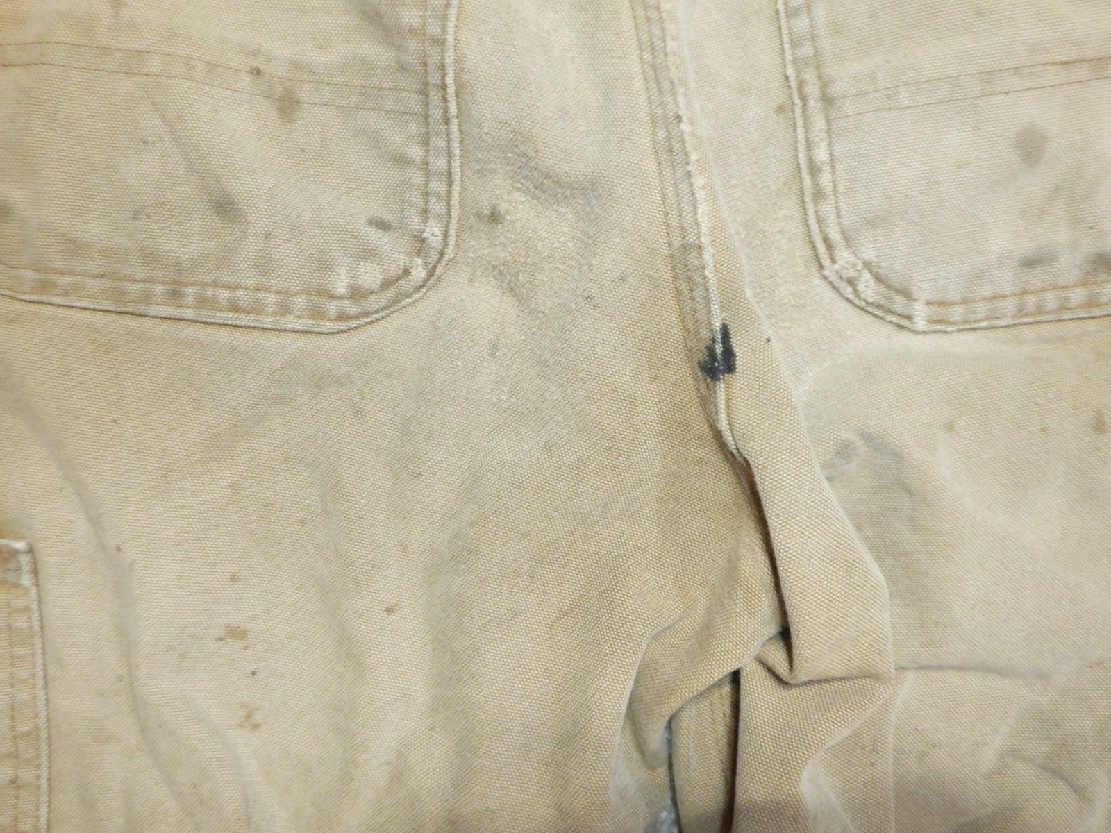 Carhartt Work Pants, Distressed Faded Well worn Stains rips, B11, Mens 31/30