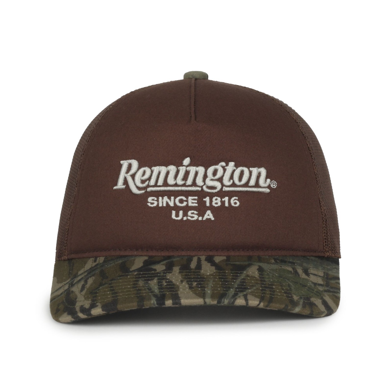 Remington Mossy Oak Treestand Trucker Hat Structured Mesh Snapback