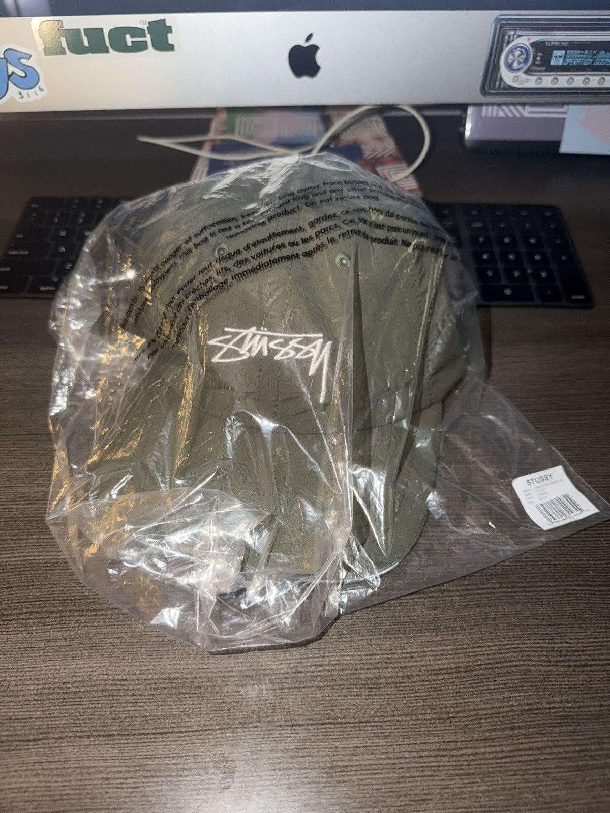 Stussy Smooth Stock Nylon Sport Cap Green