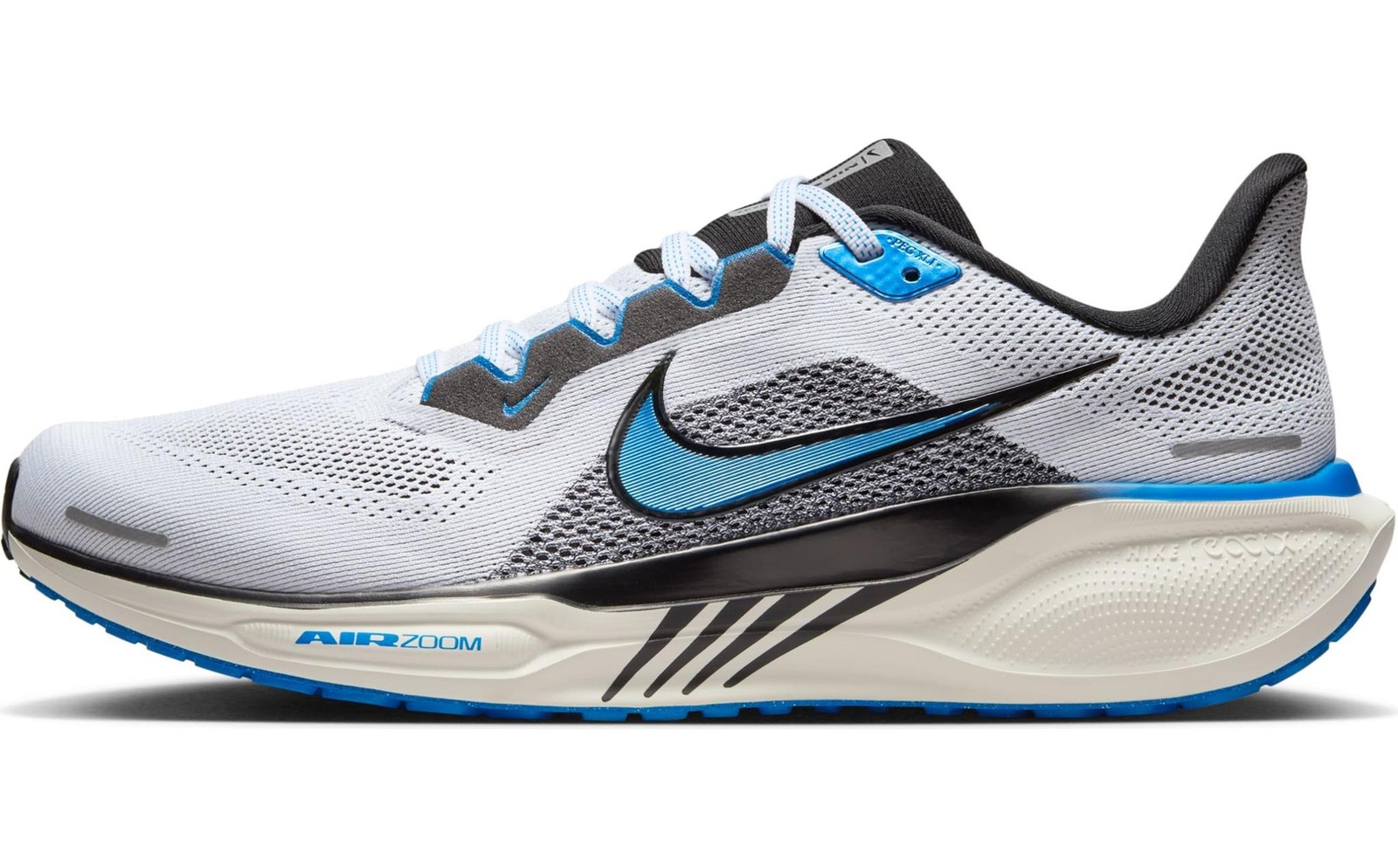 Nike Mens’ Air Zoom Pegasus 41 Running Shoes – White/Photo Blue/Black/Sail