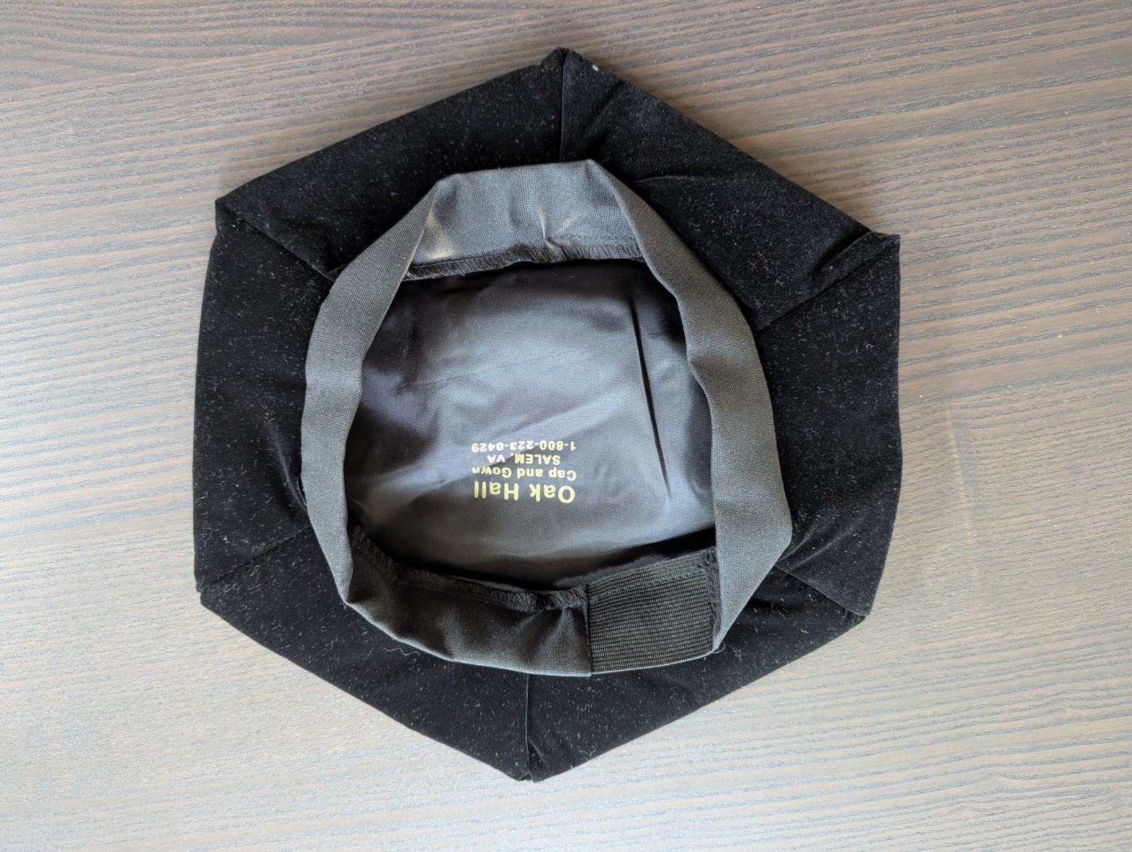 Oak Hall PhD Doctorate Unisex Adults Black Solid Cap Hat One Size Adjustable