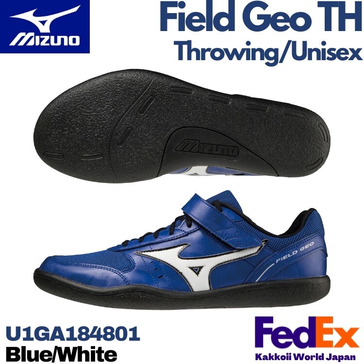 Mizuno Throwing Shoes Field Geo TH Blue/White U1GA184801 For Throwing NEW!