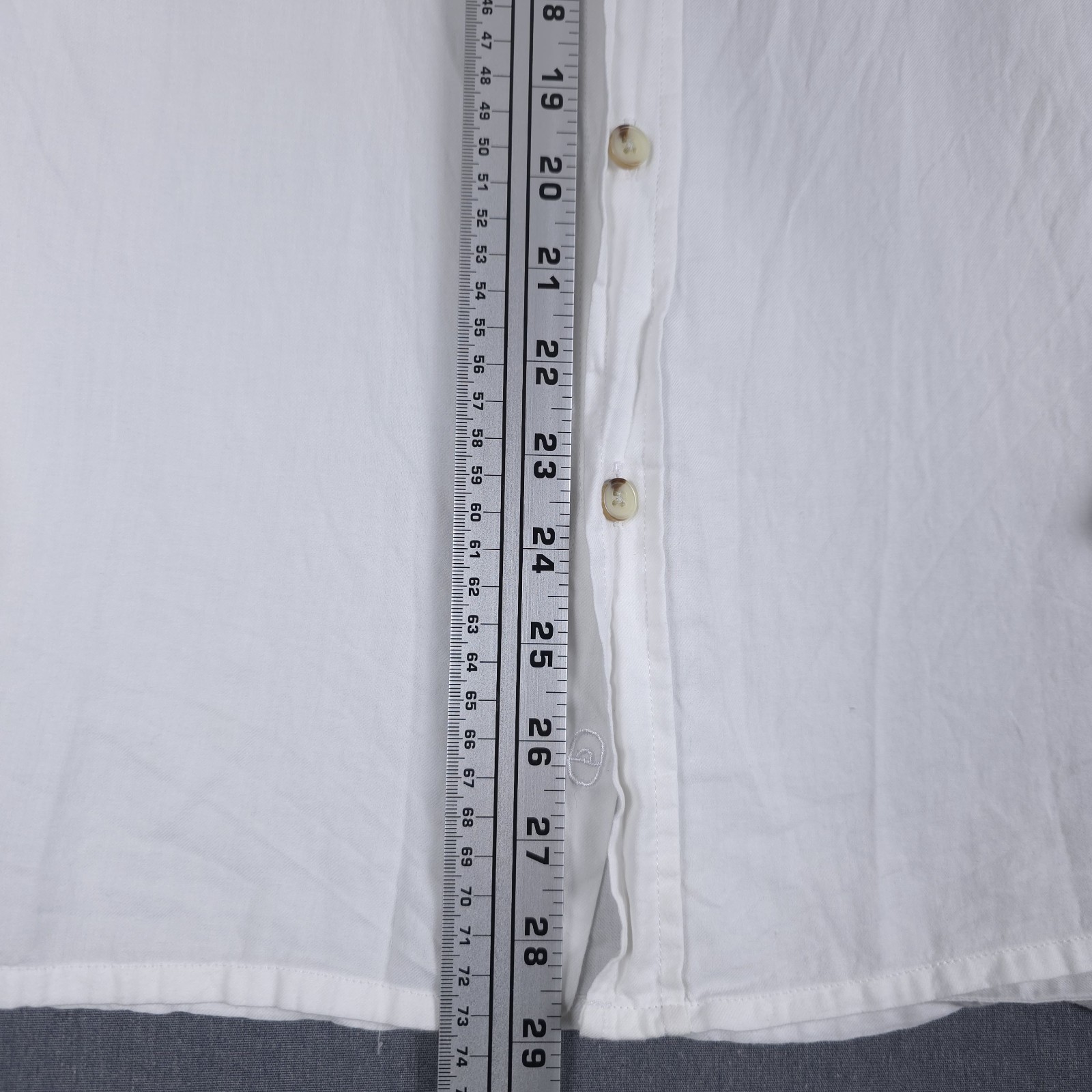KOTN Shirt Mens Medium White Egyptian Cotton Lightweight Long Sleeve Button