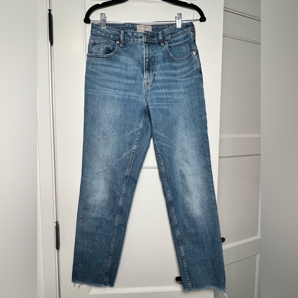 Everlane The Curvy Cheeky Raw Hem Crop Denim (28)