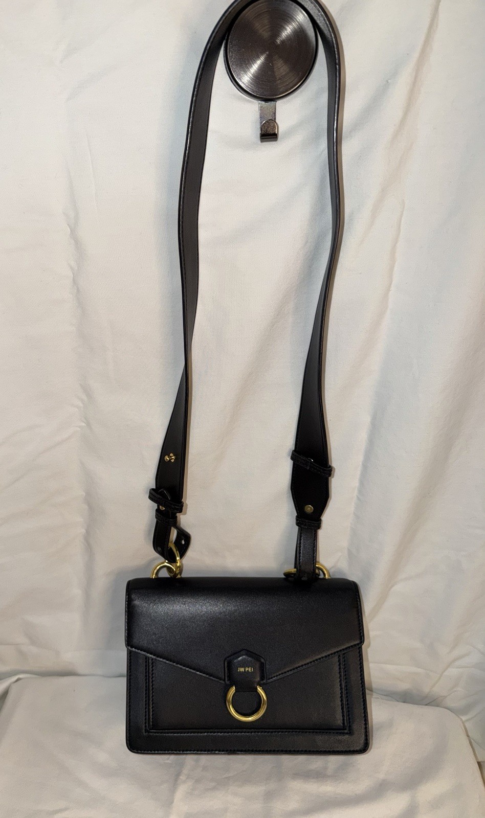Crossbody Bag Black Vegan Leather