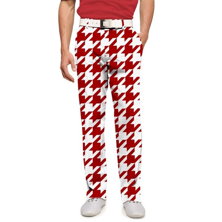 Loudmouth Golf Pants Red Tooth size 30 waist NWT