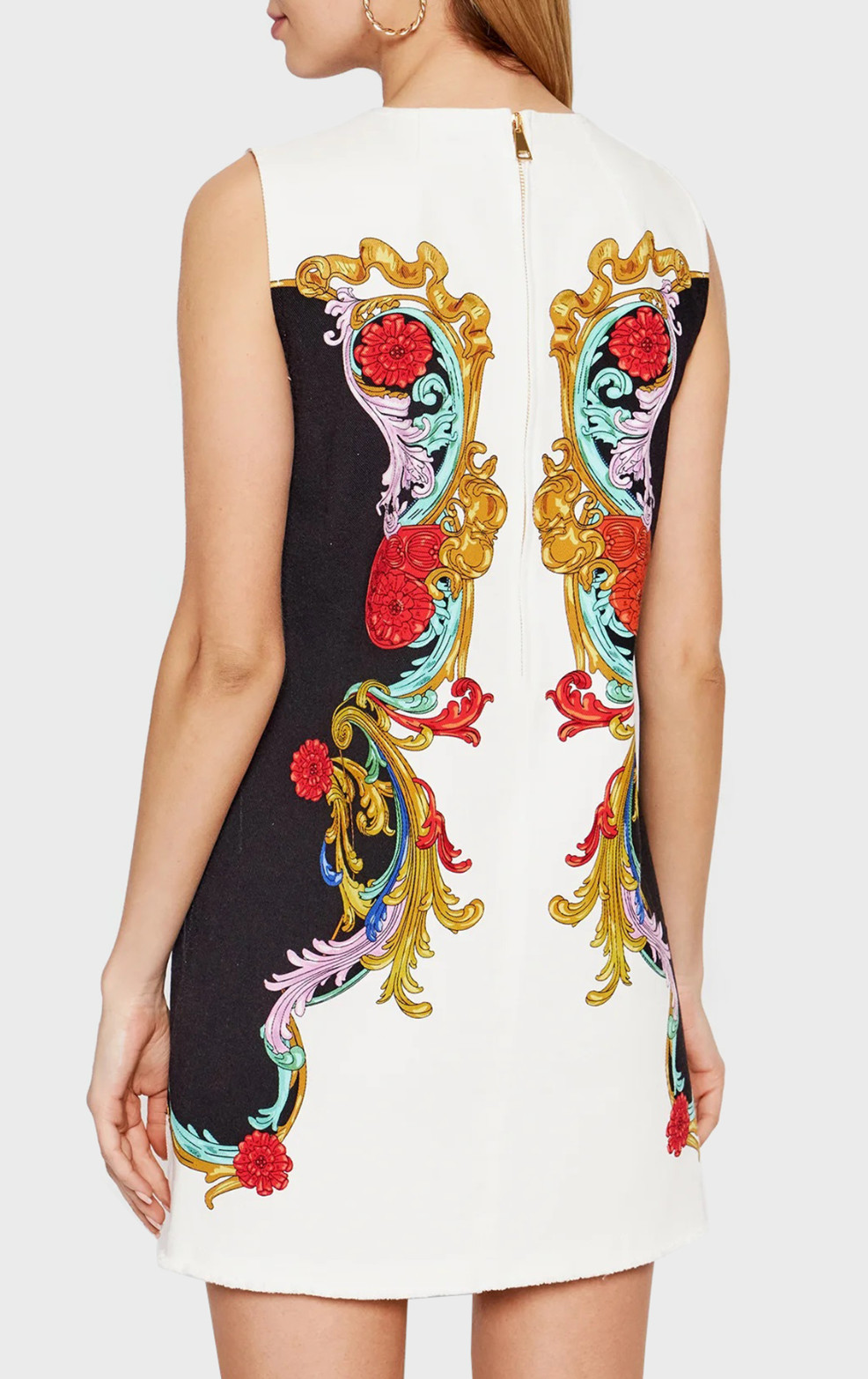 VERSACE JEANS COUTURE BULL PANEL SUN BAROQUE Denim Dress Denim Dress Mini Dress S