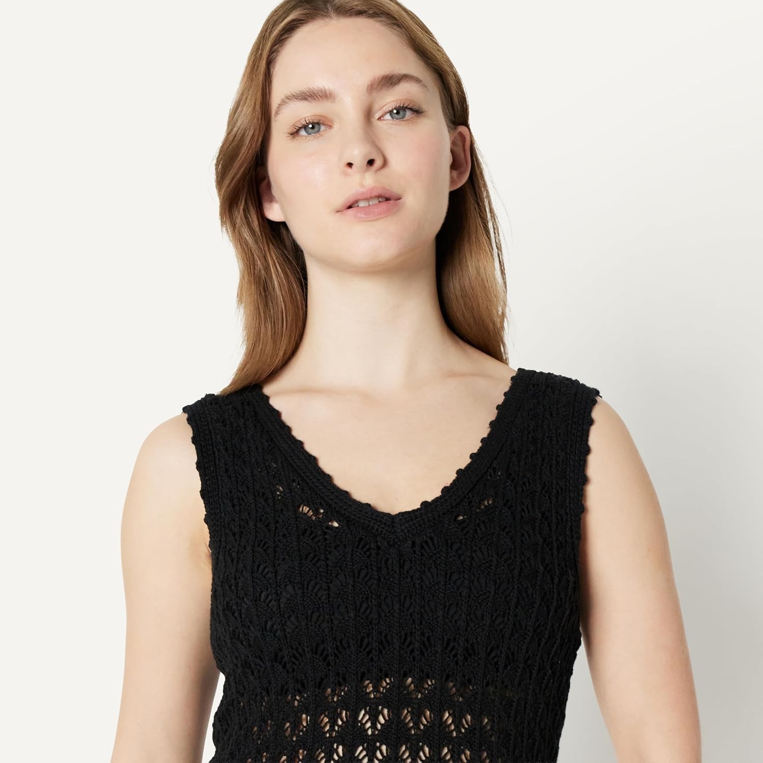 Amazon Essentials Women’s Regular-Fit Crochet Cover-Up Dress