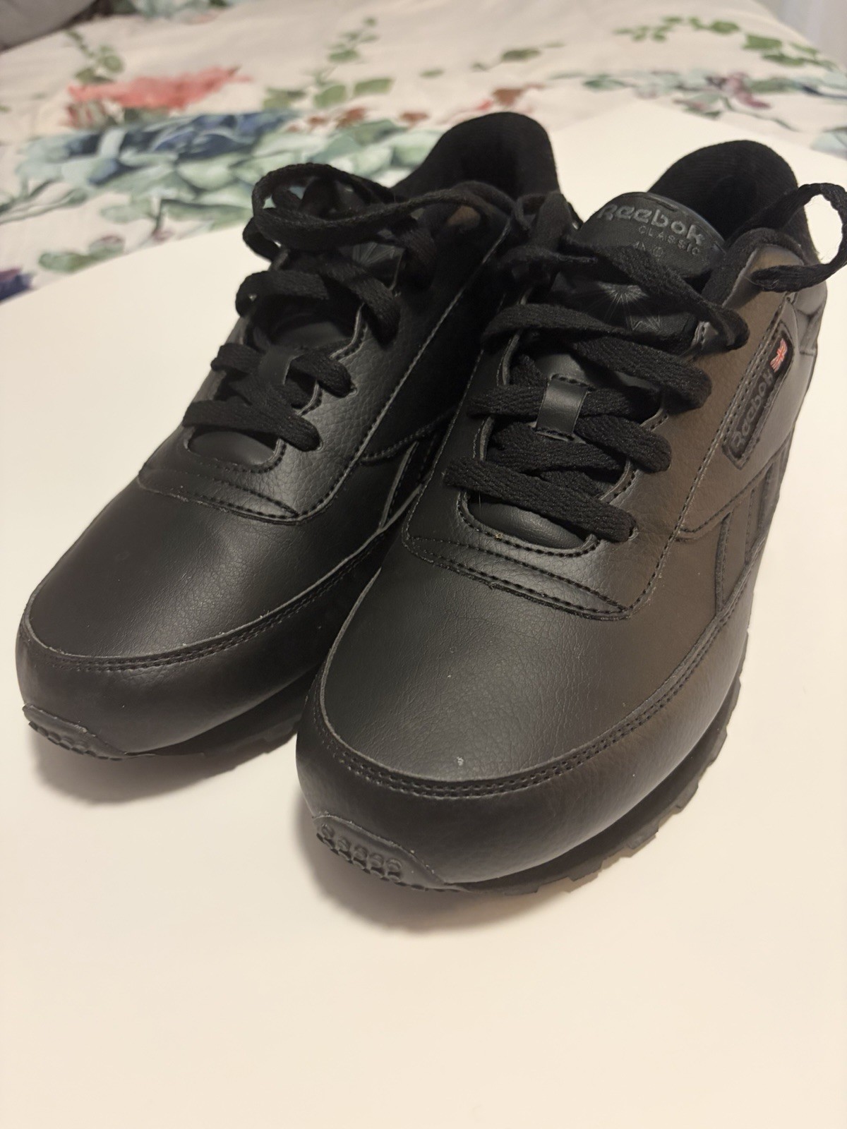 Reebok Men’s Black Low Top Lace-Up Athletic Sneakers EU 40 UK 6.5