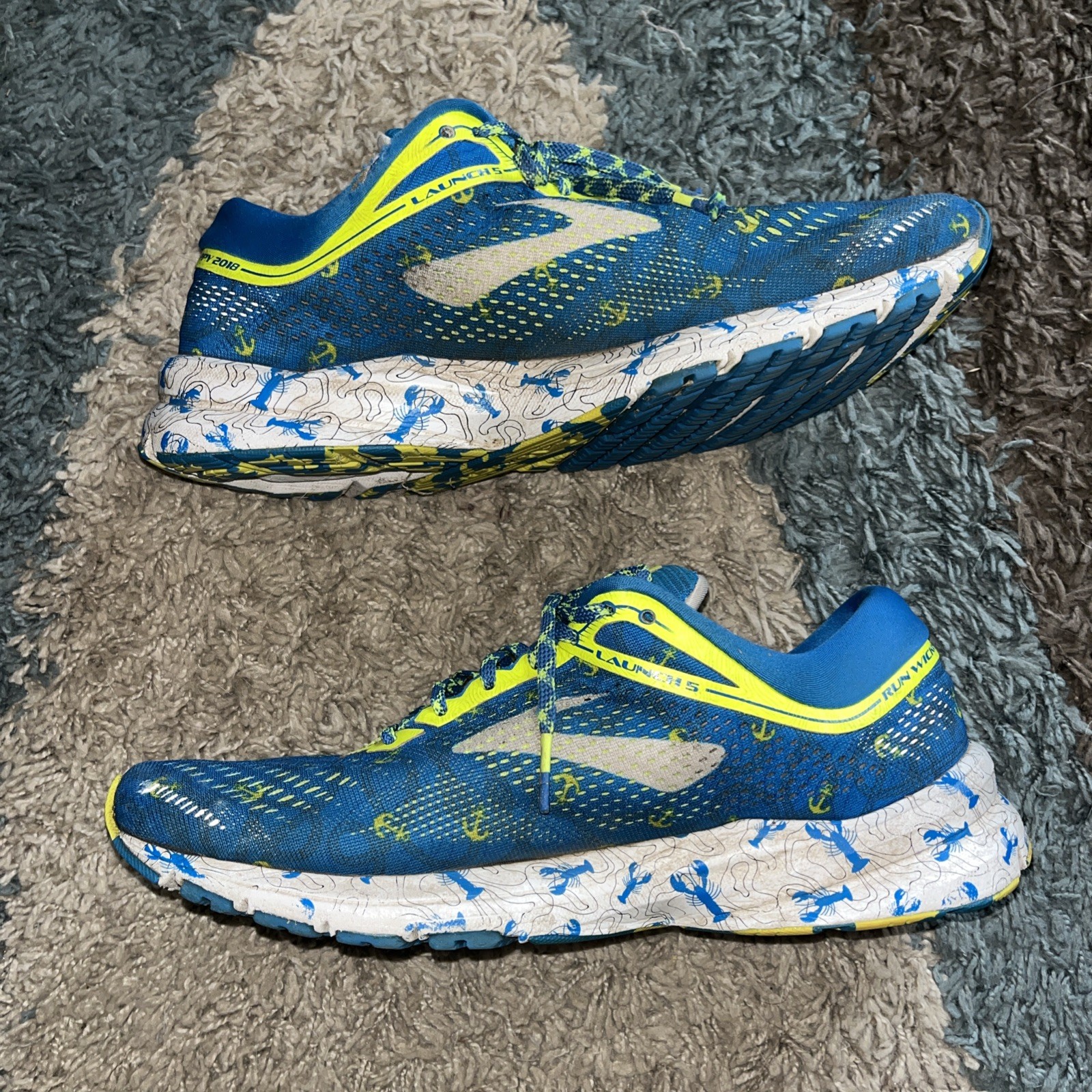 Men’s Brooks Launch 5 Running Shoe, Size 10.5, Boston Marathon Limited Edition