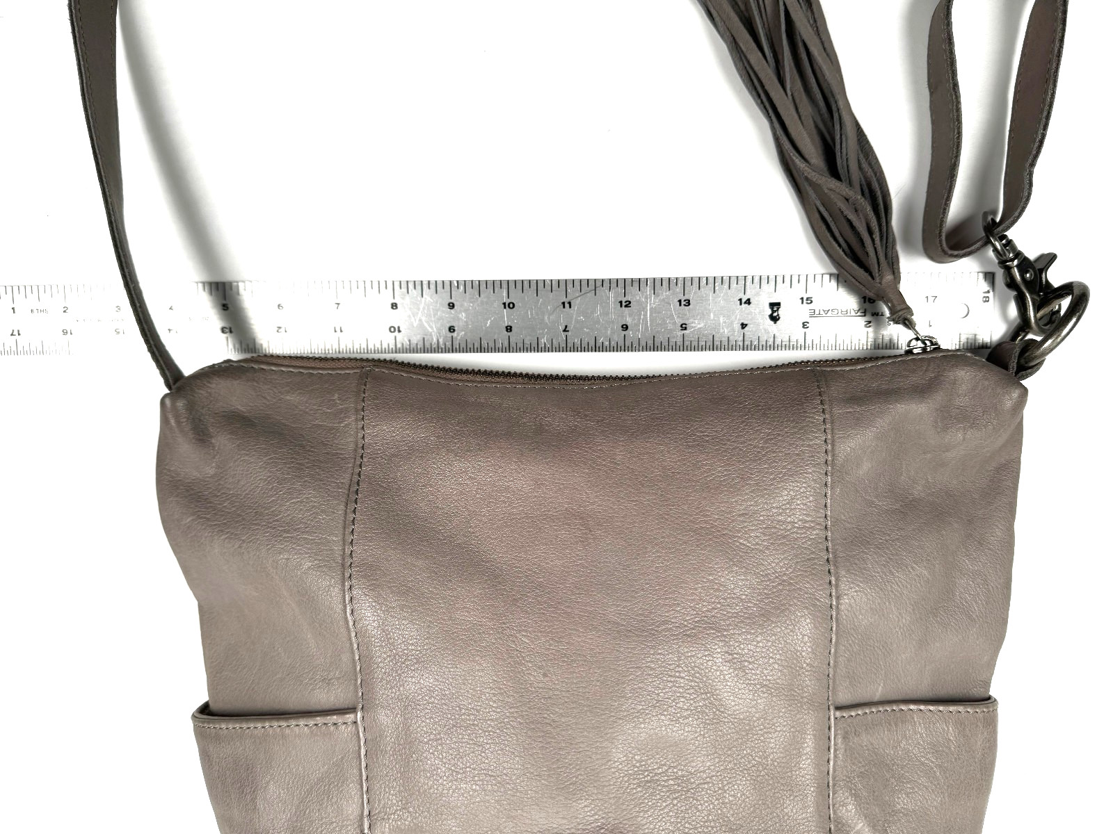 CUT N PASTE ‘Gypsy’ Sling Tote | Gray Leather Convertible Crossbody Bag
