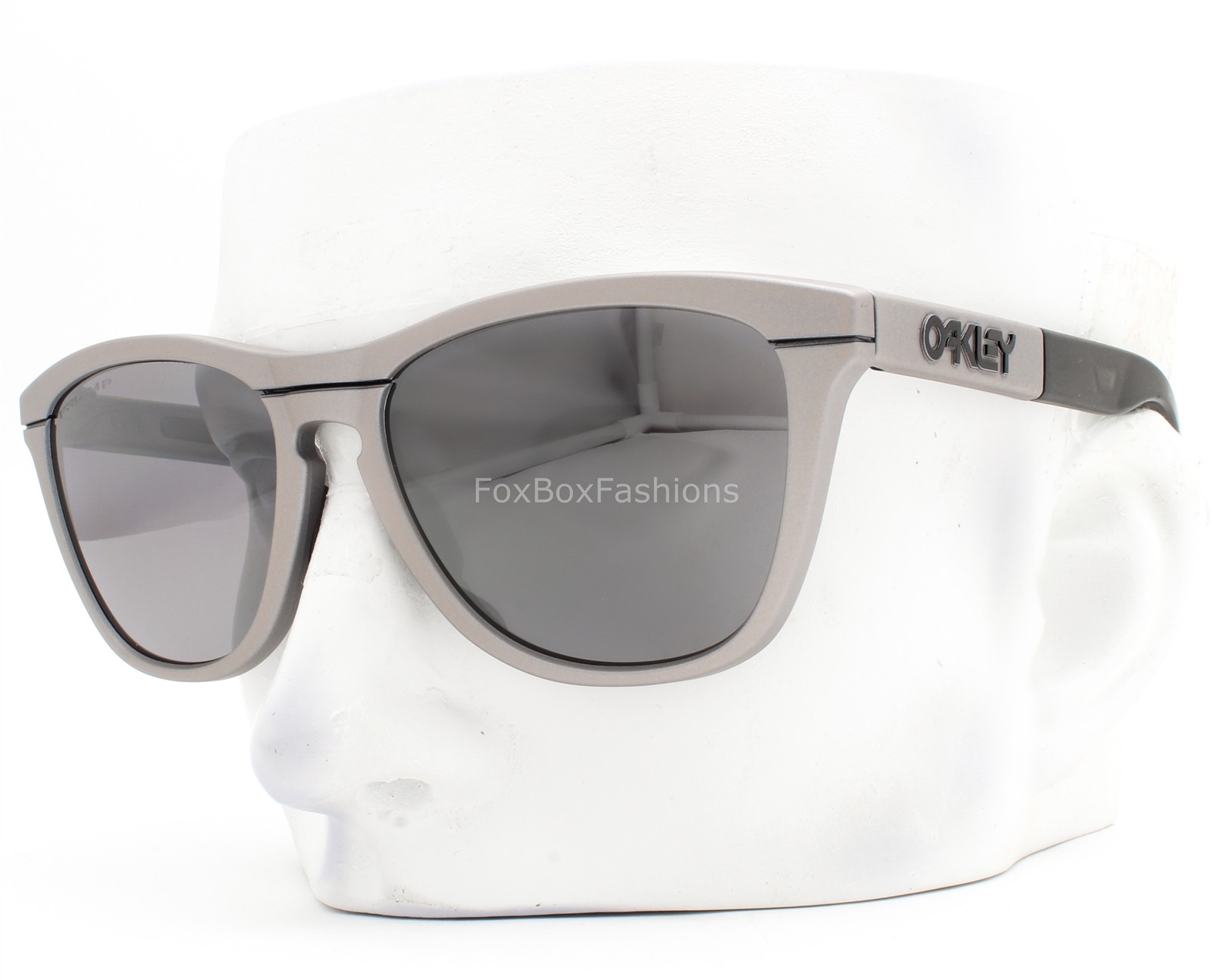Oakley Frogskins Sunglasses Matte Dark Silver Prizm Black Polarized OO9284-2355
