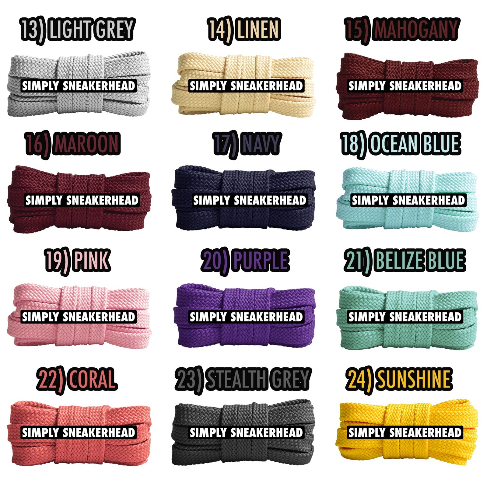 2024 NEW CLASSIC FLAT VIBRANT PREMIUM COLORFUL SHOELACES GIFT LACES REPLACEMENT