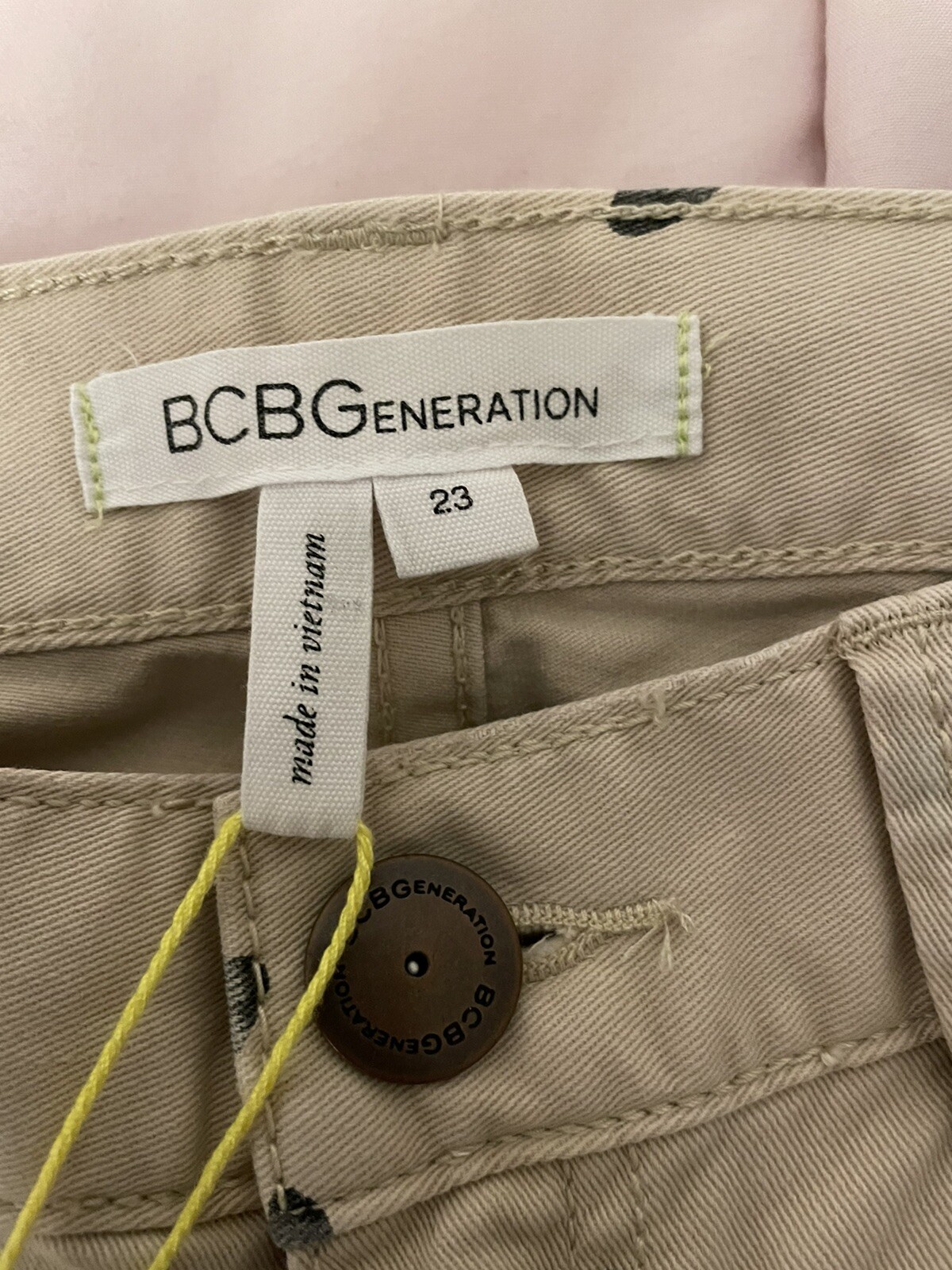 NWT BCBG letter print skinny jeans novelty ABC alphabet BCBGeneration Jasper 23”