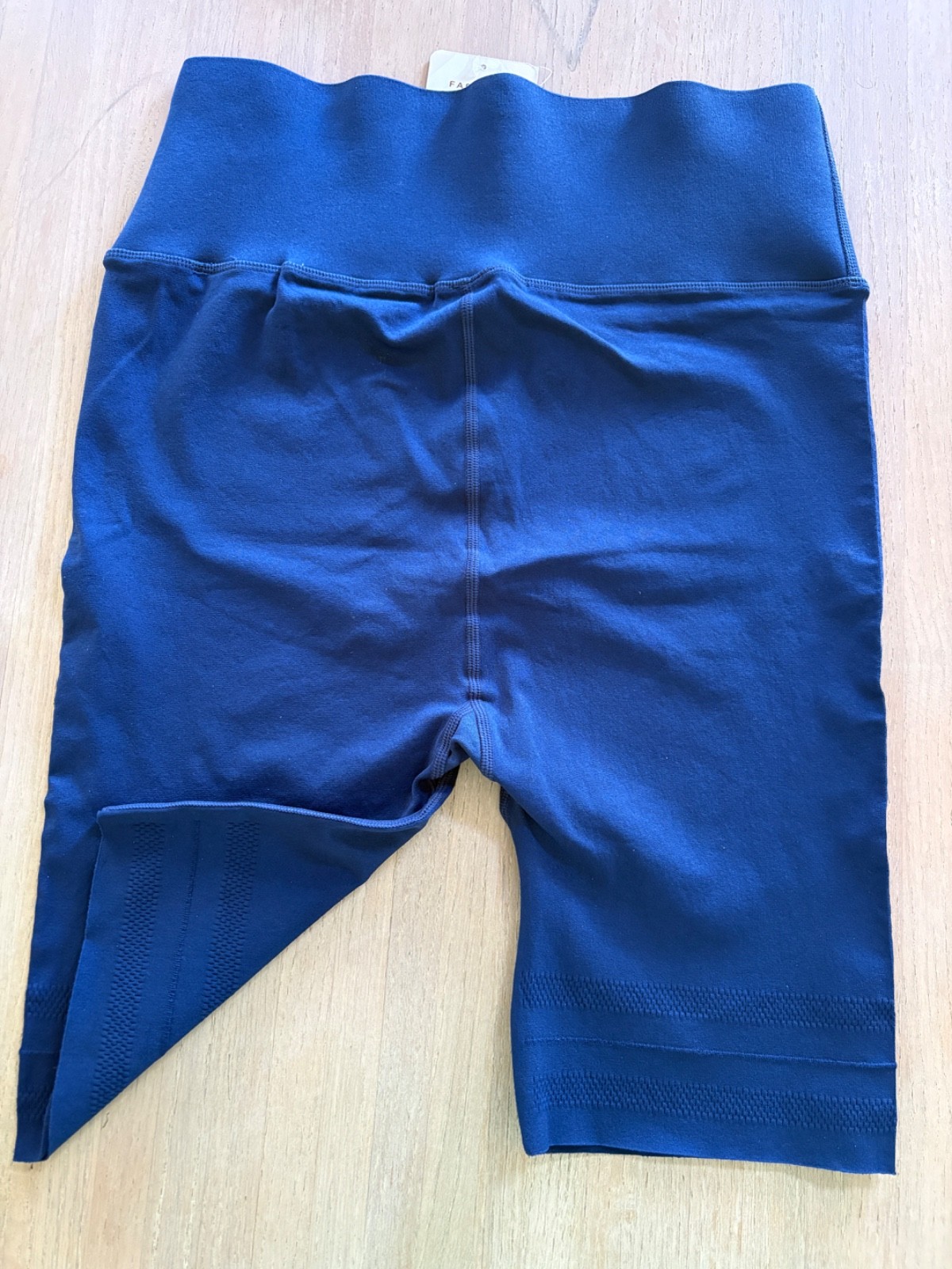 SculptKnit by Fabletics Womens 3X Navy High-Waist Perforated Short NWT