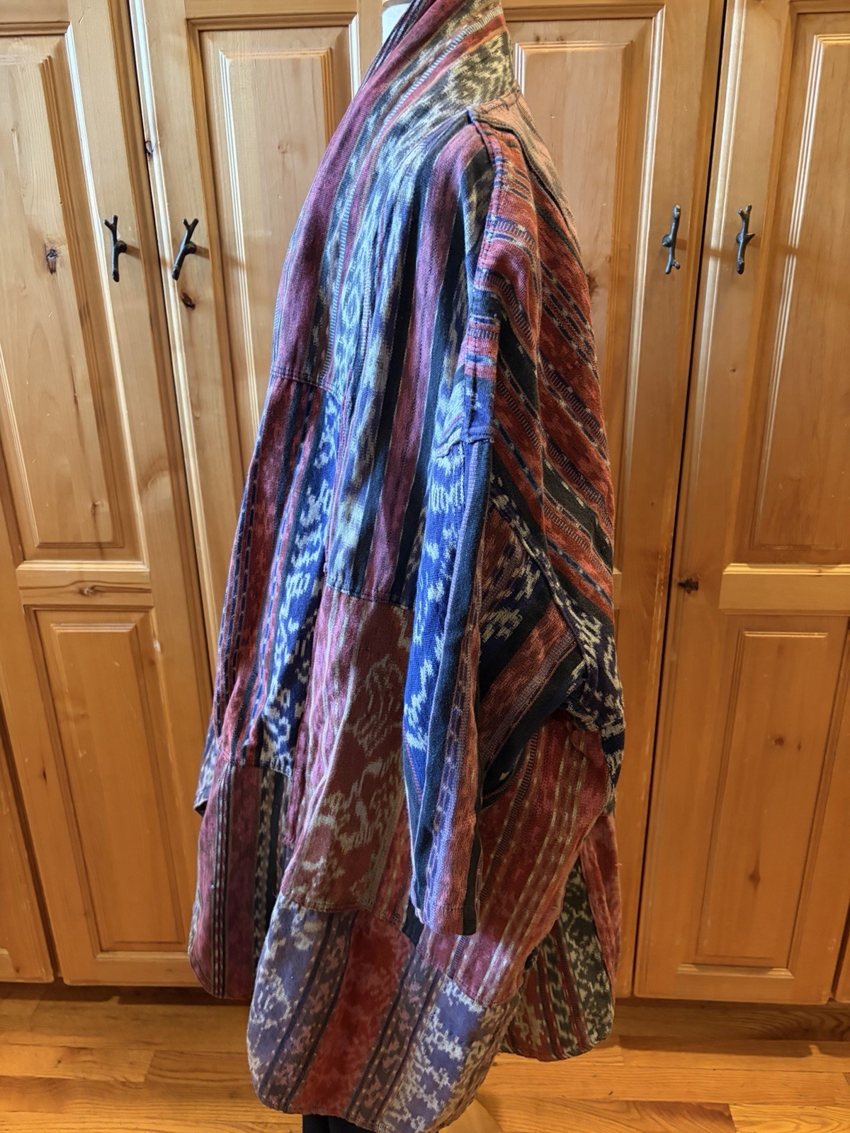 Art to Wear Vintage Ikat Kimono Patchwork Wild Woman Wild Thing Hand Made