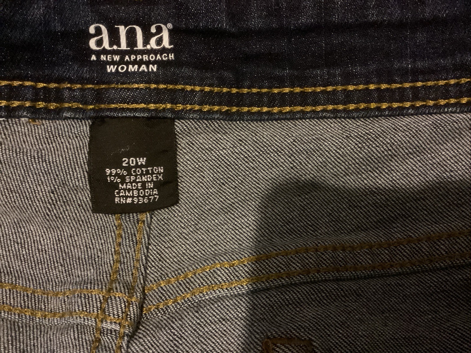 A.n.a A New Approach Shorts Size 20W Mid Rise Blue Denim
