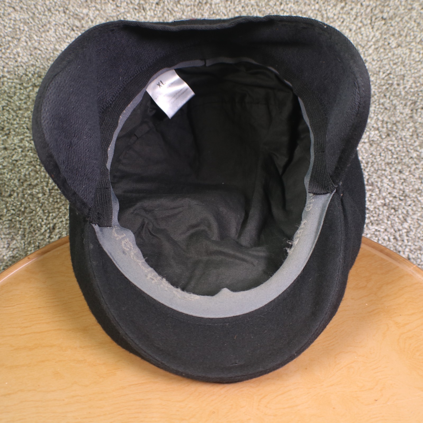 Gottmann Hat Cap Newsboy Ear Flap Mens XL Black Wool Goretex Made In Hungary
