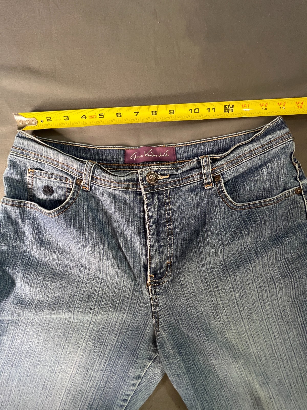 Gloria Vanderbilt Jeans Womens Size 12 Blue Straight Leg