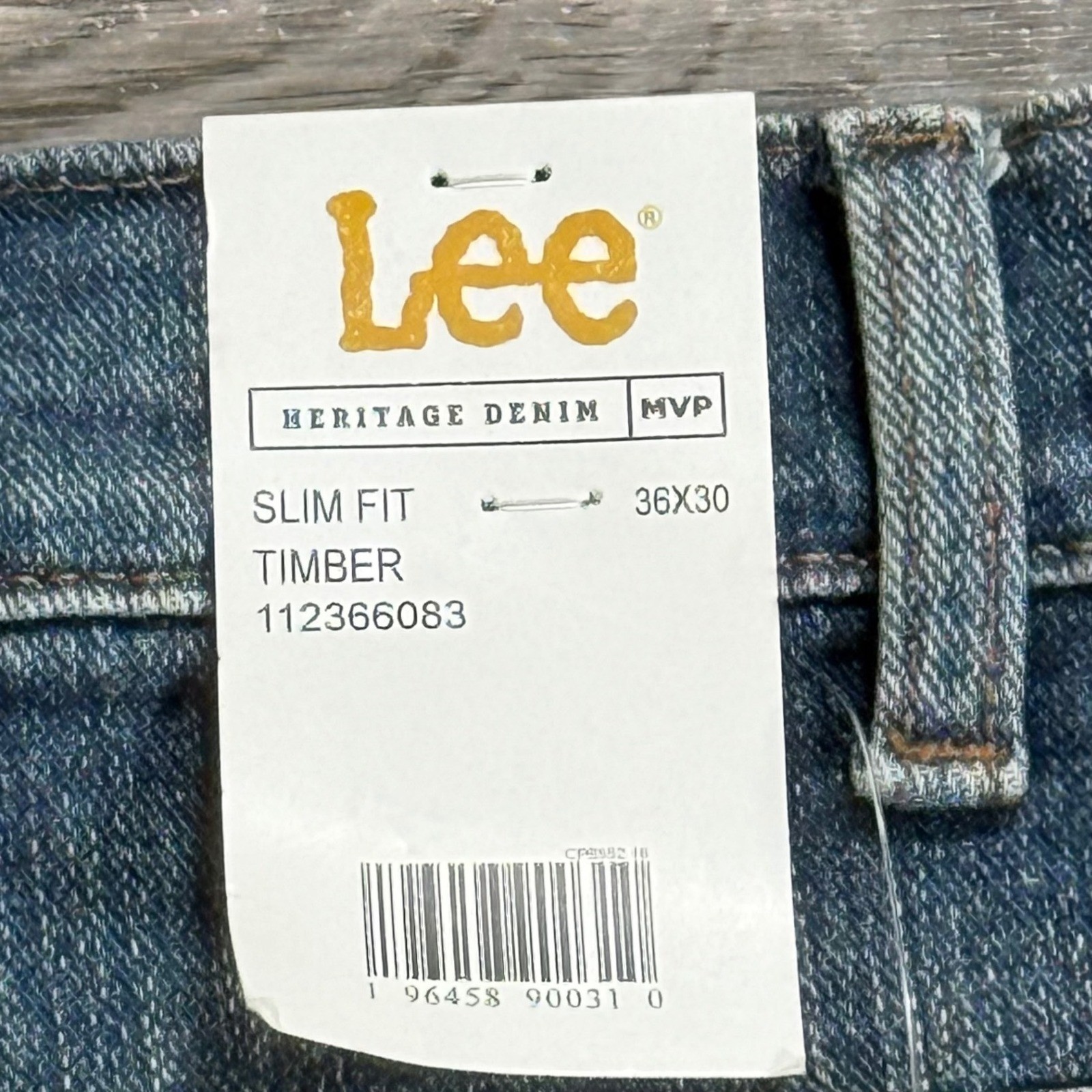Lee Heritage Denim MVP Slim Fit Jeans Timber Medium Wash 36×30 112366083 Mens