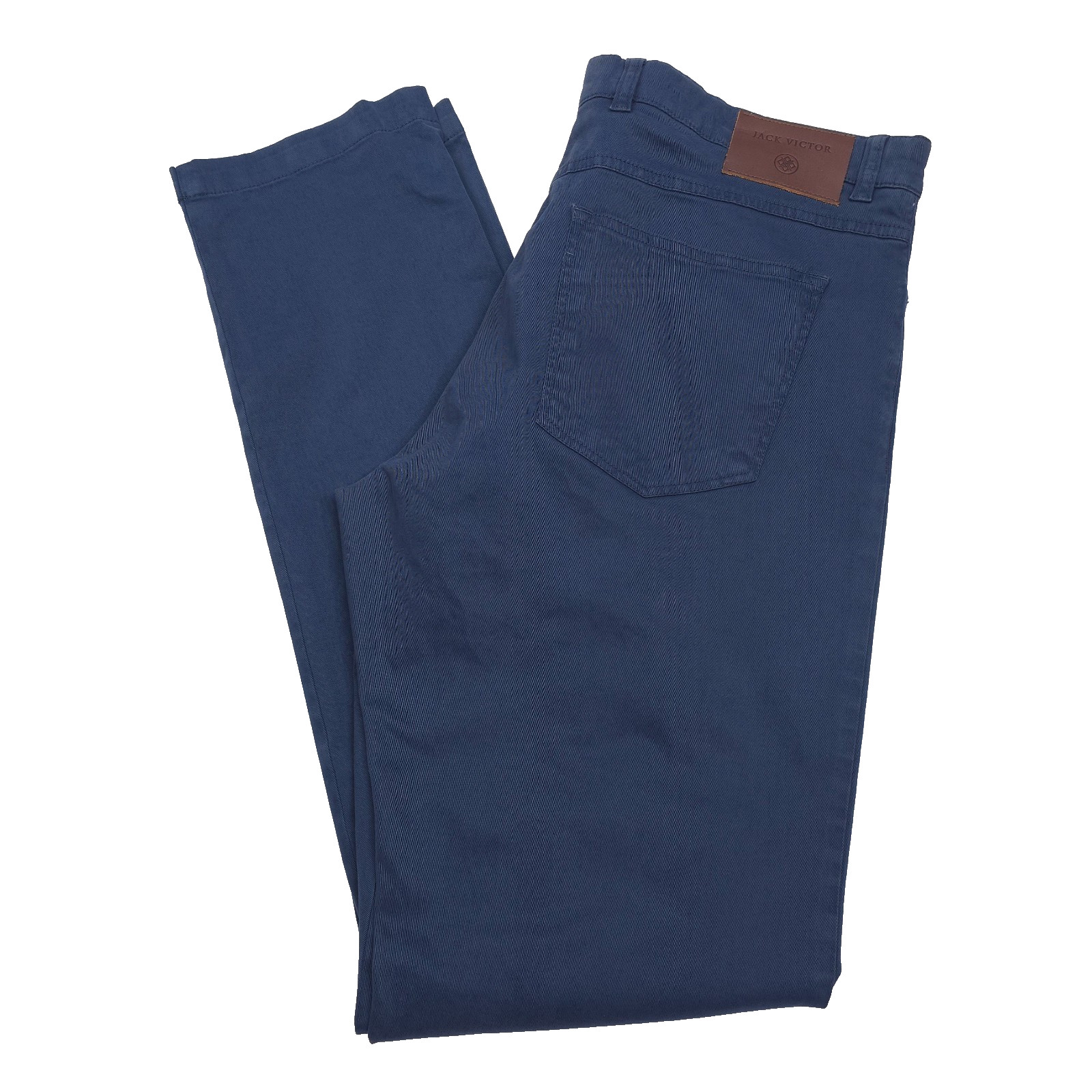Jack Victor Jackie 5-Pocket Pants Mens Size 34 (Italy 50) Blue Cotton Blend