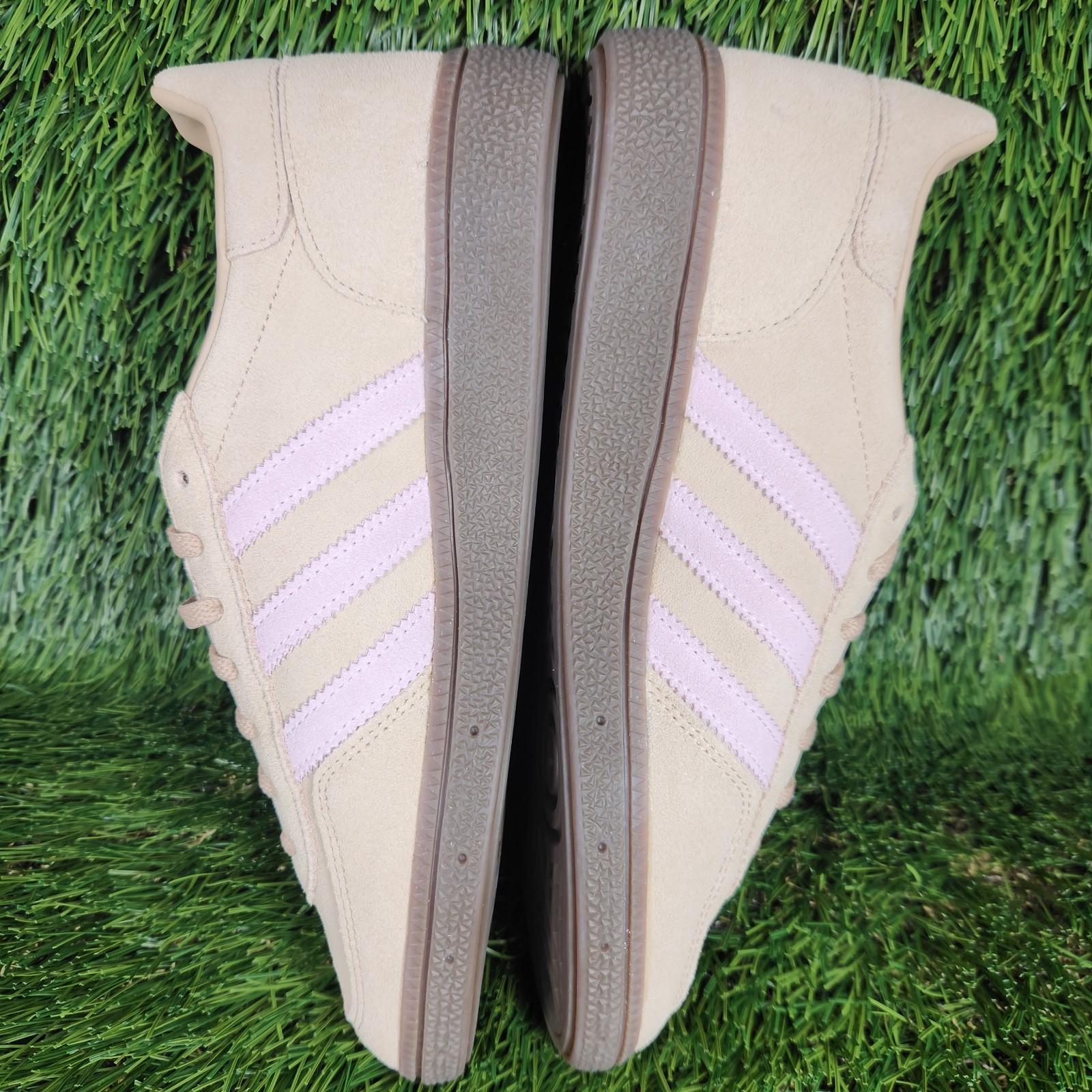 Adidas Handball Spezial Womens Suede Beige Pink Tan Brown Bottom Original JI2651