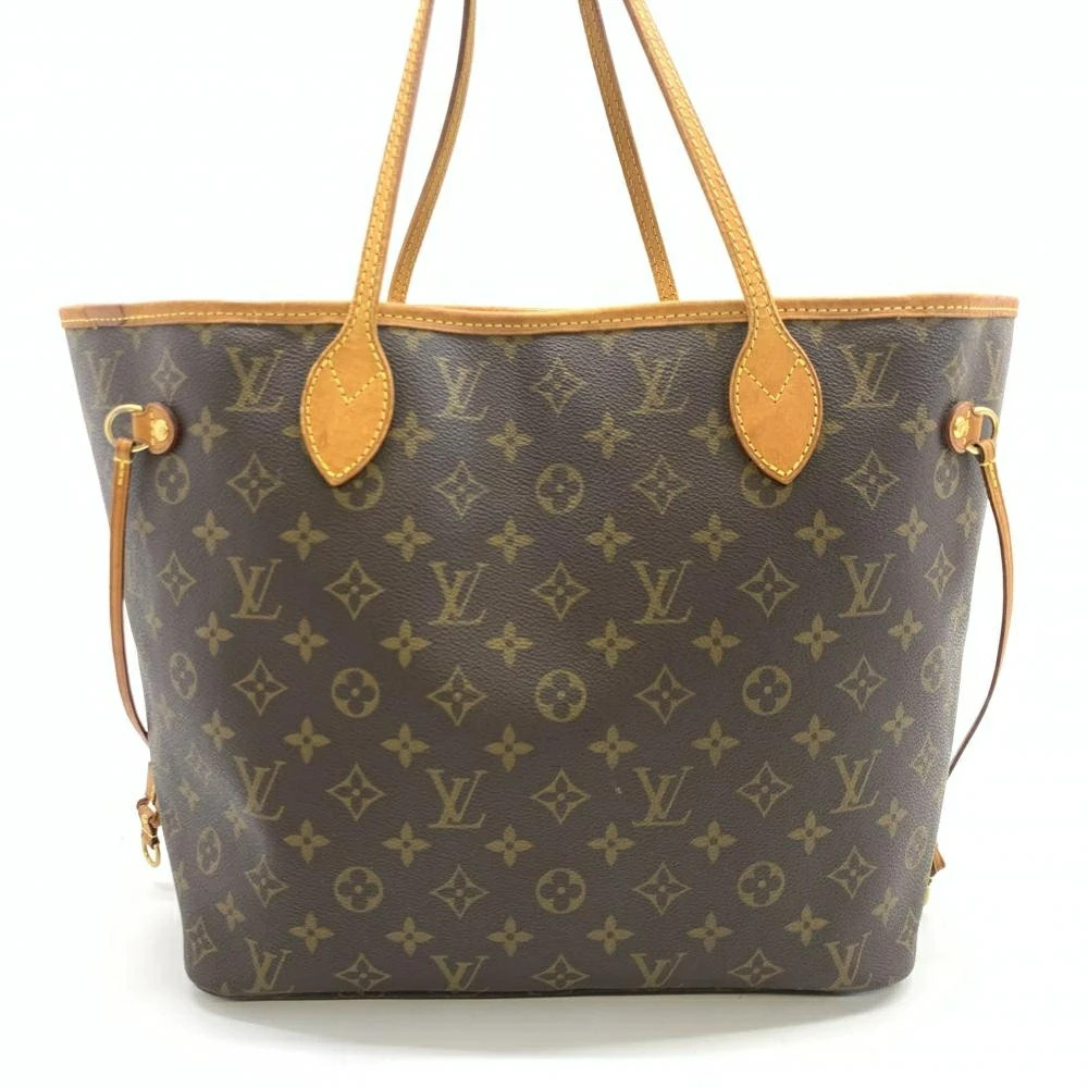 Louis Vuitton Neverfull MM Monogram Canvas Brown Shoulder Tote Bag M40156