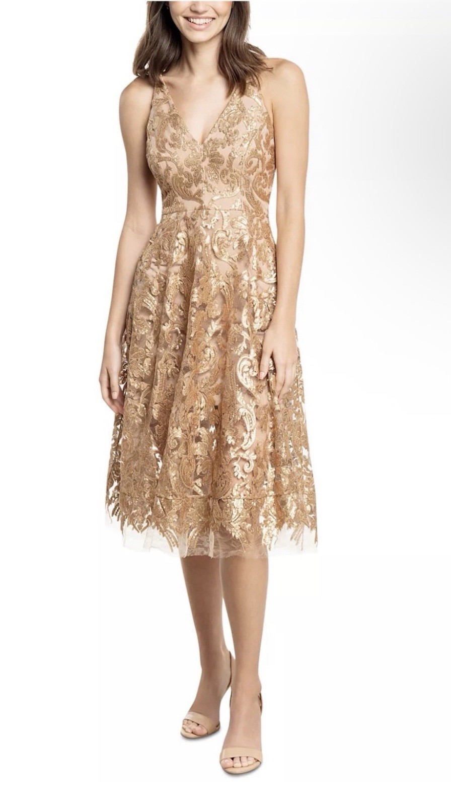 Dress the Population dress Blair Lace Midi Dress XL