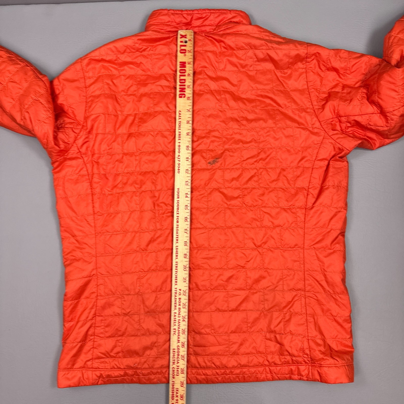 Patagonia Jacket Men Extra Large Orange Nano Puff Hiking Trail Camp Trek Commute