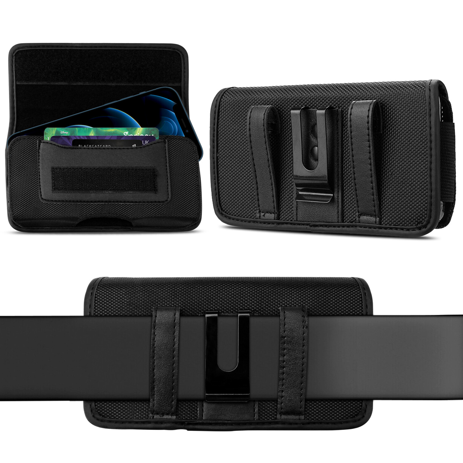 Oxford Cell Phone Waist Belt Clip Holster Loop Bag Pouch Card Holder Case​ Cover