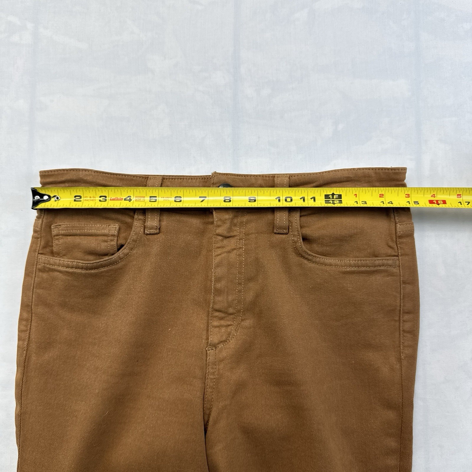 Joe’s Jeans Women’s 29 High Rise Coated Caramel Flare Jeans