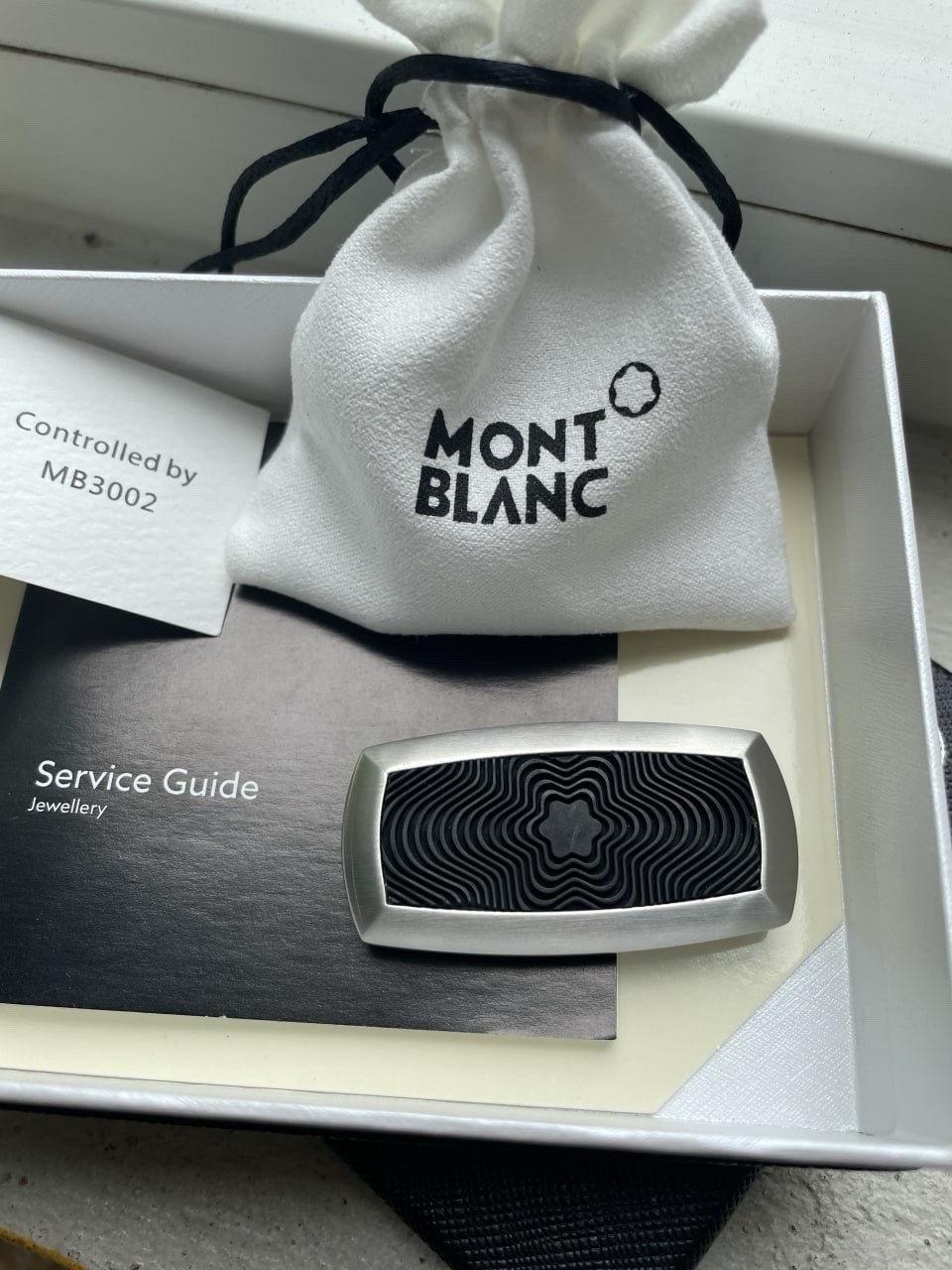 2026 Montblanc Money Clip Stainless Steel Silver Logo -Special gift for men