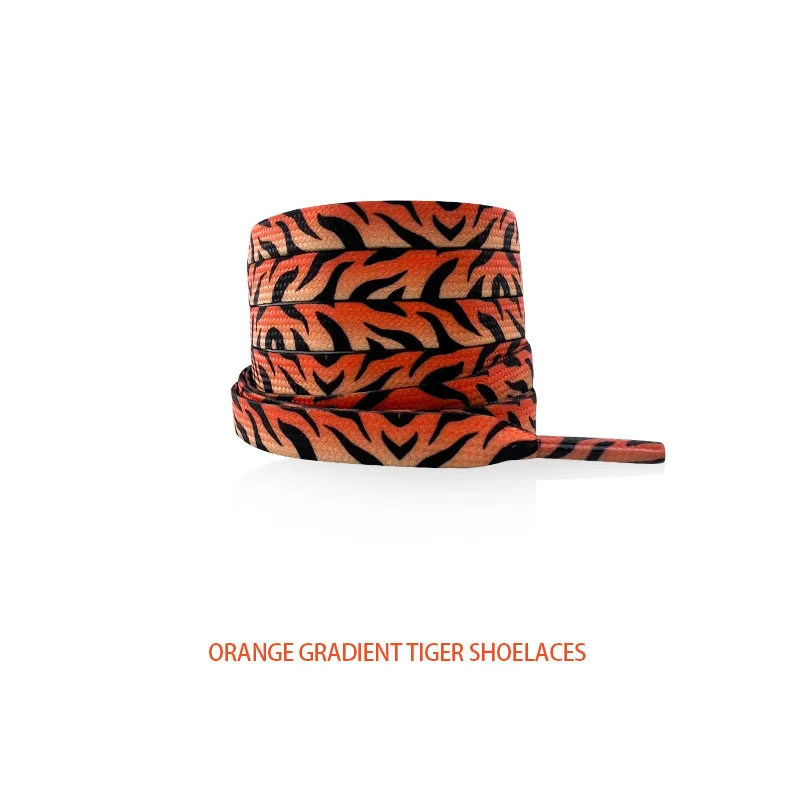 Classic Flat Shoelaces for Sneakers Print Animal Leopard Zebra Snake Shoe Laces