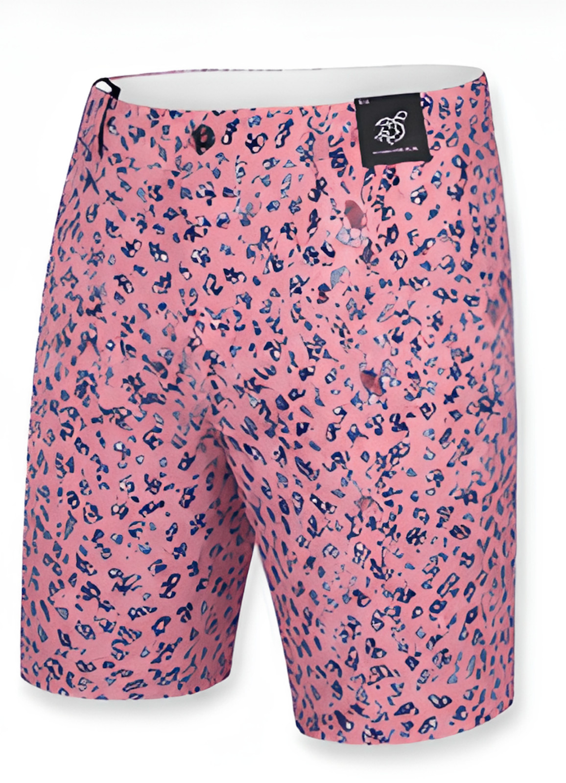 Turtle Creek Men s Pink Birdies Print Shorts Flat Front Golf Casual