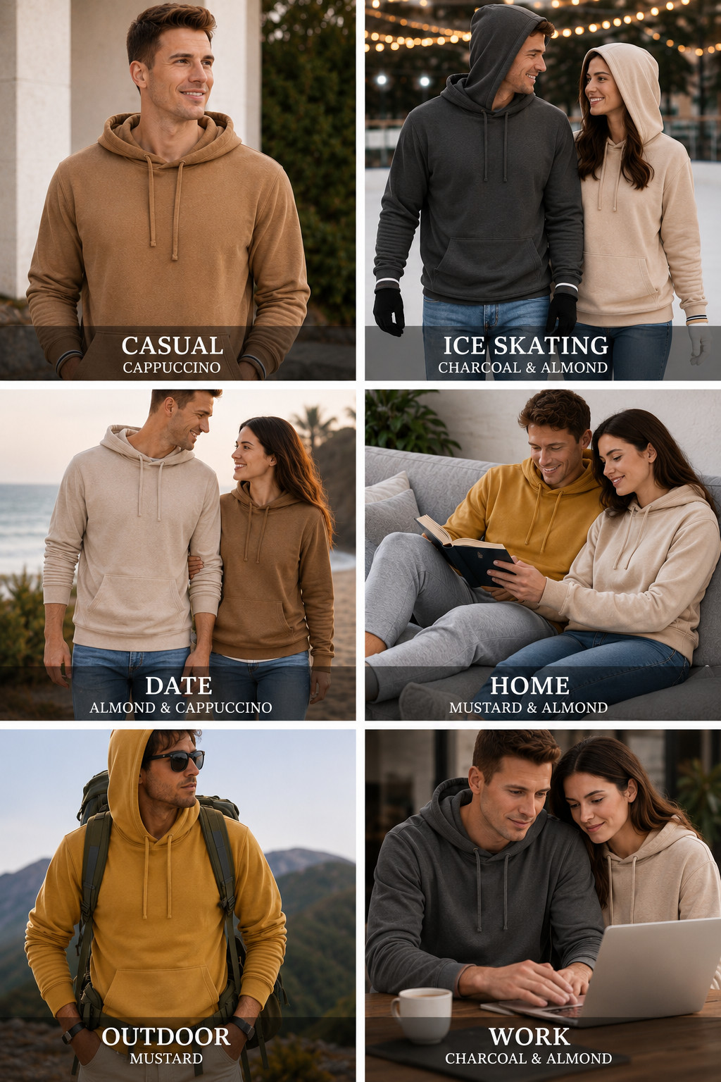 100% Combed Cotton Lightweight Yellow Hoodie Garment Dyed Pullover All Seasons