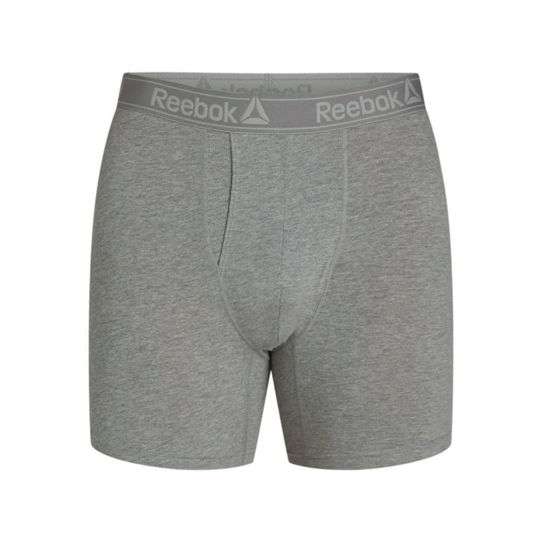 Reebok Men’s Performance Cotton Stretch Boxer Briefs Underwear, S-2XL, 6-Pack