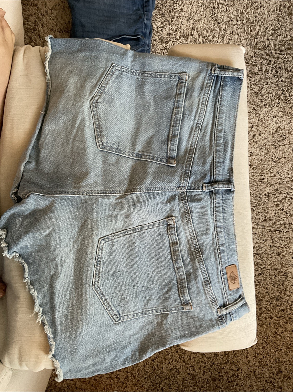Women’s Blue Denim Jean Shorts Stretchy Sophia Vergara