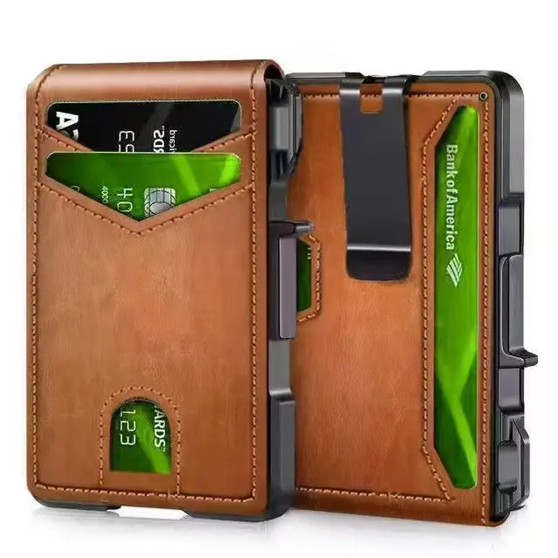 Wallet Credit Card Rfid Blocking Mens Leather Slim Cards Money Holder Pocket